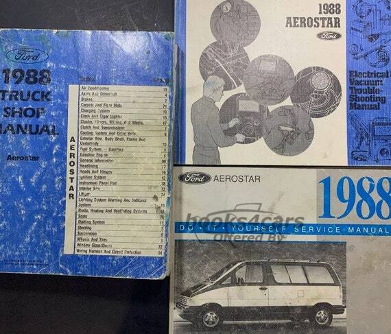 view cover of 1988 Aerostar Do it yourself service manual by Ford.