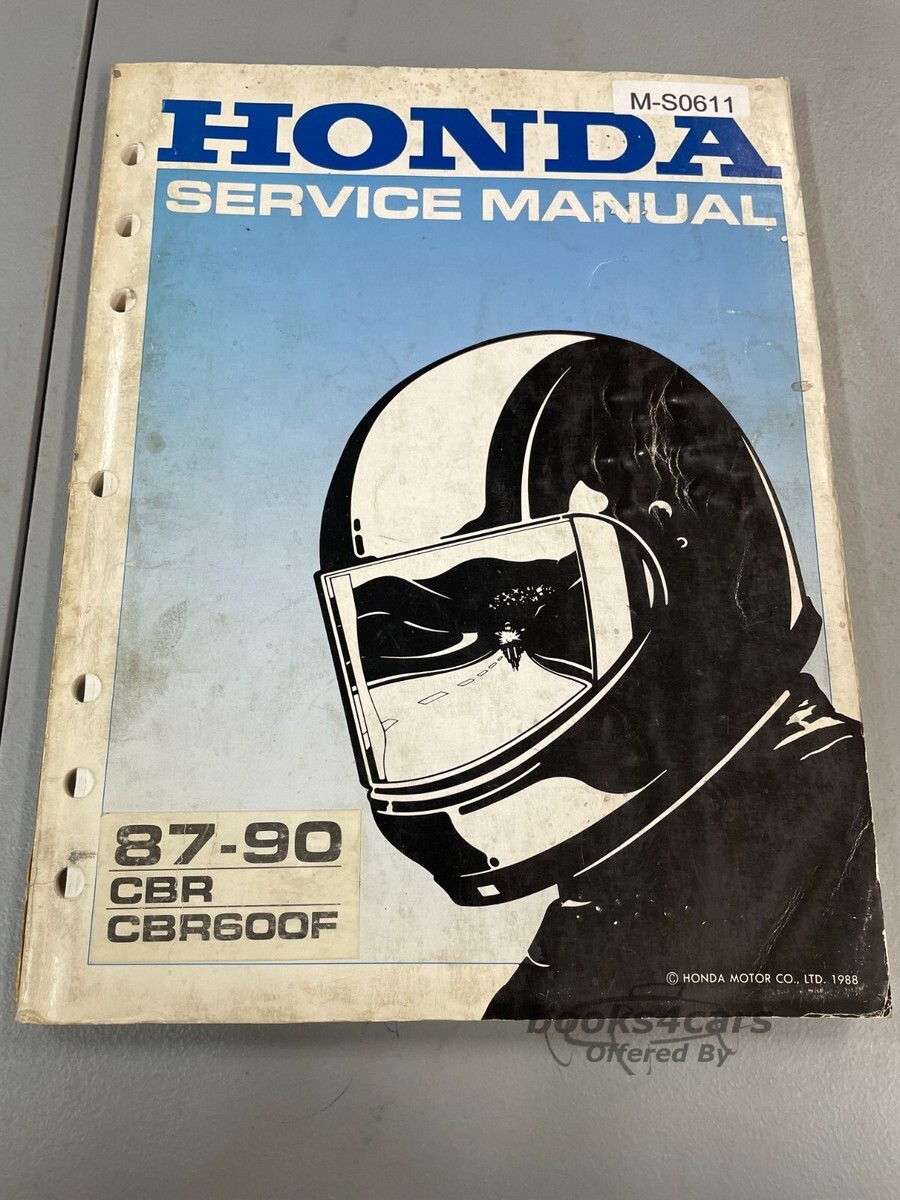 view cover of 1987-90 CBR CBR600F Shop Service Repair Manual by Honda
