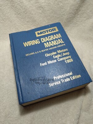 view cover of 1988 Domestic Wiring Diagram Manual for Chrysler Eagle Jeep & Ford by Motor's