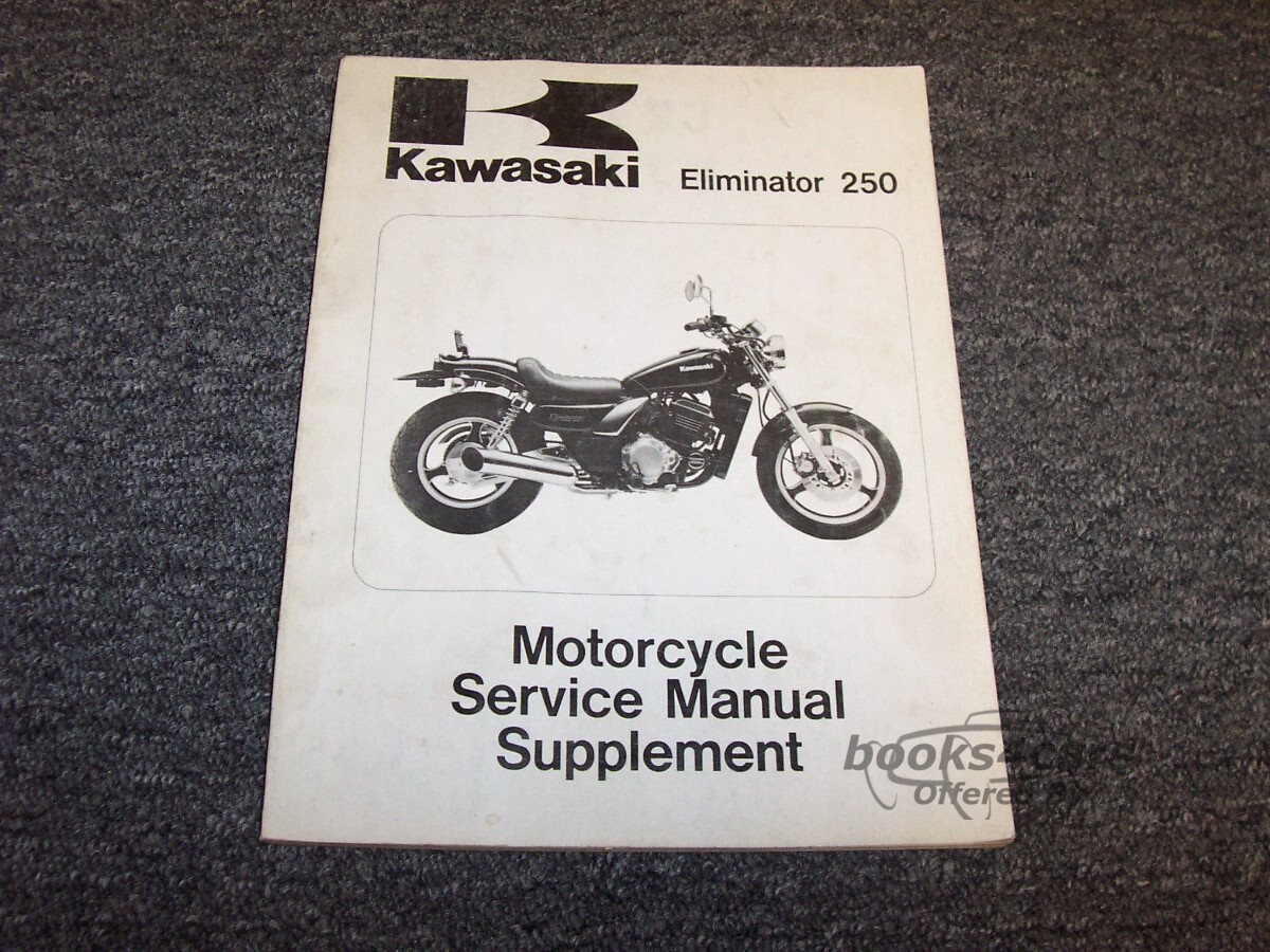 view cover of 1988 Kawasaki Eliminator Shop Service Repair Manual Supplement