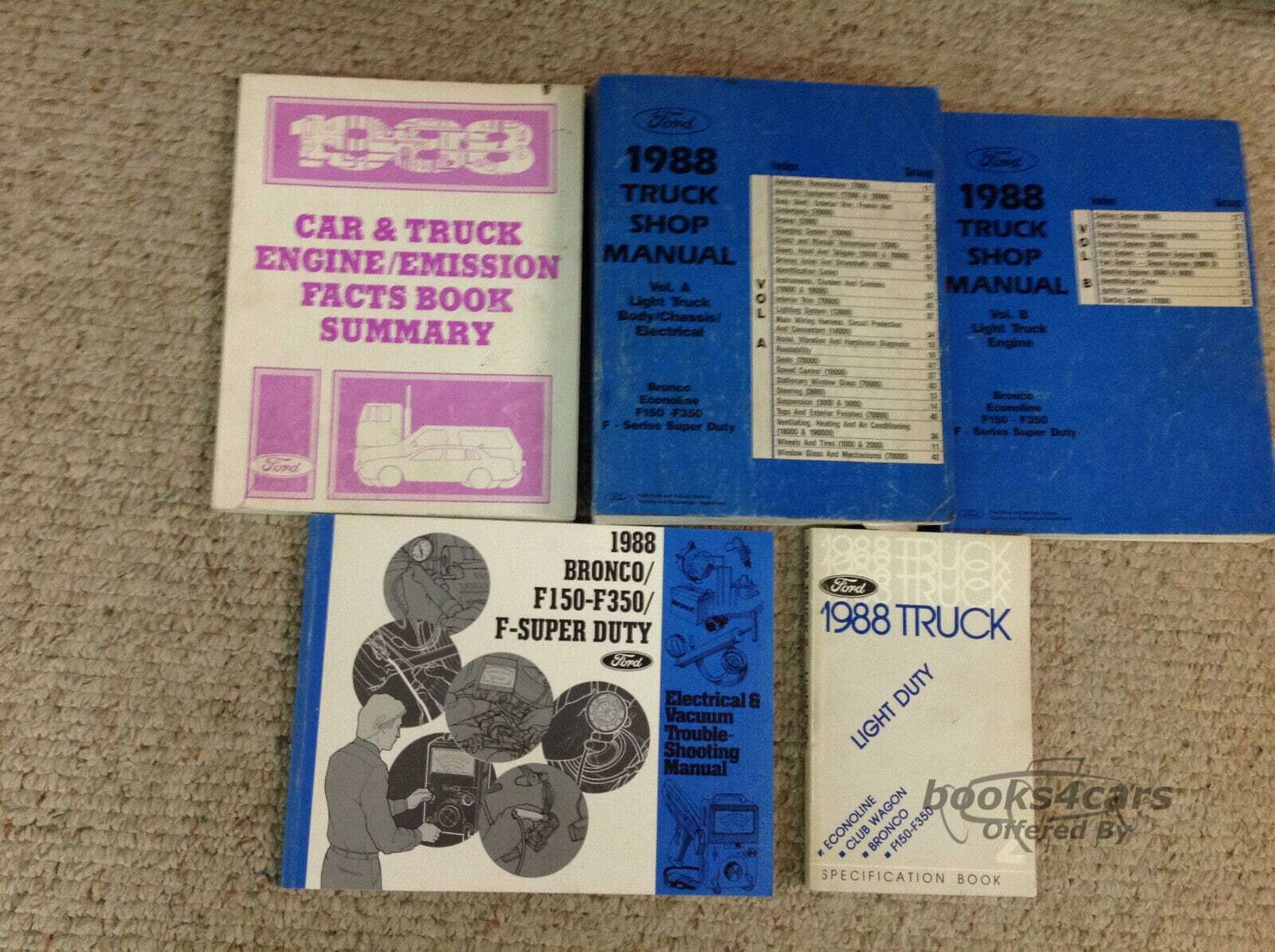 view cover of 1988 Engine Emission Facts Book Summary for Car & Truck by Ford