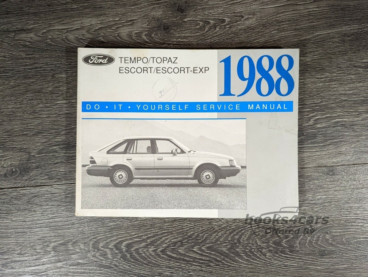 view cover of 1988 Tempo, Topaz, Escort, Escort-EXP & Lynx Do-it-Yourself service manual by Ford & Mercury