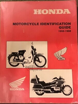 view cover of 1959-1988 Honda Identification Guide Guide book - 317 pages