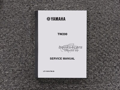 view cover of 1988 TW200 Shop Service Repair Manual by Yamaha for all TW 200 E models