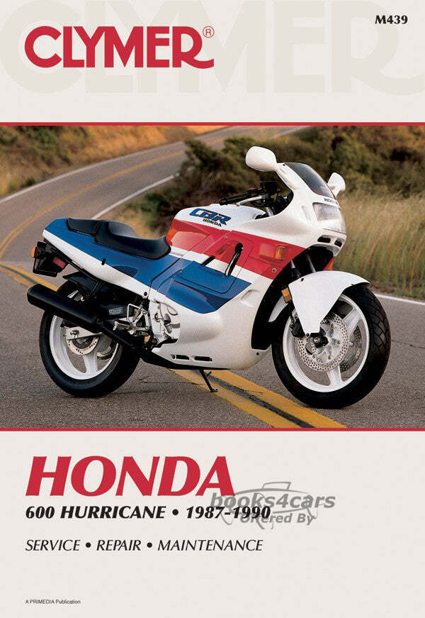 view cover of 1987-1990 Hurricane 600 Shop Service Repair Manual, 424 pages by Clymer for Honda
