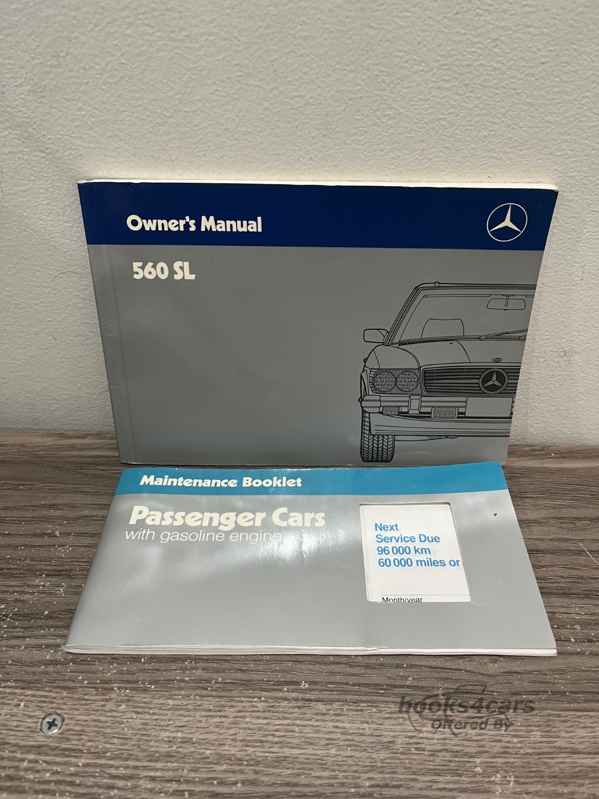 view cover of 1988 560SL owner's manual by Mercedes
