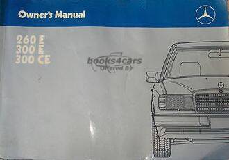 view cover of 1988 260E 300E 300CE owners manual by Mercedes