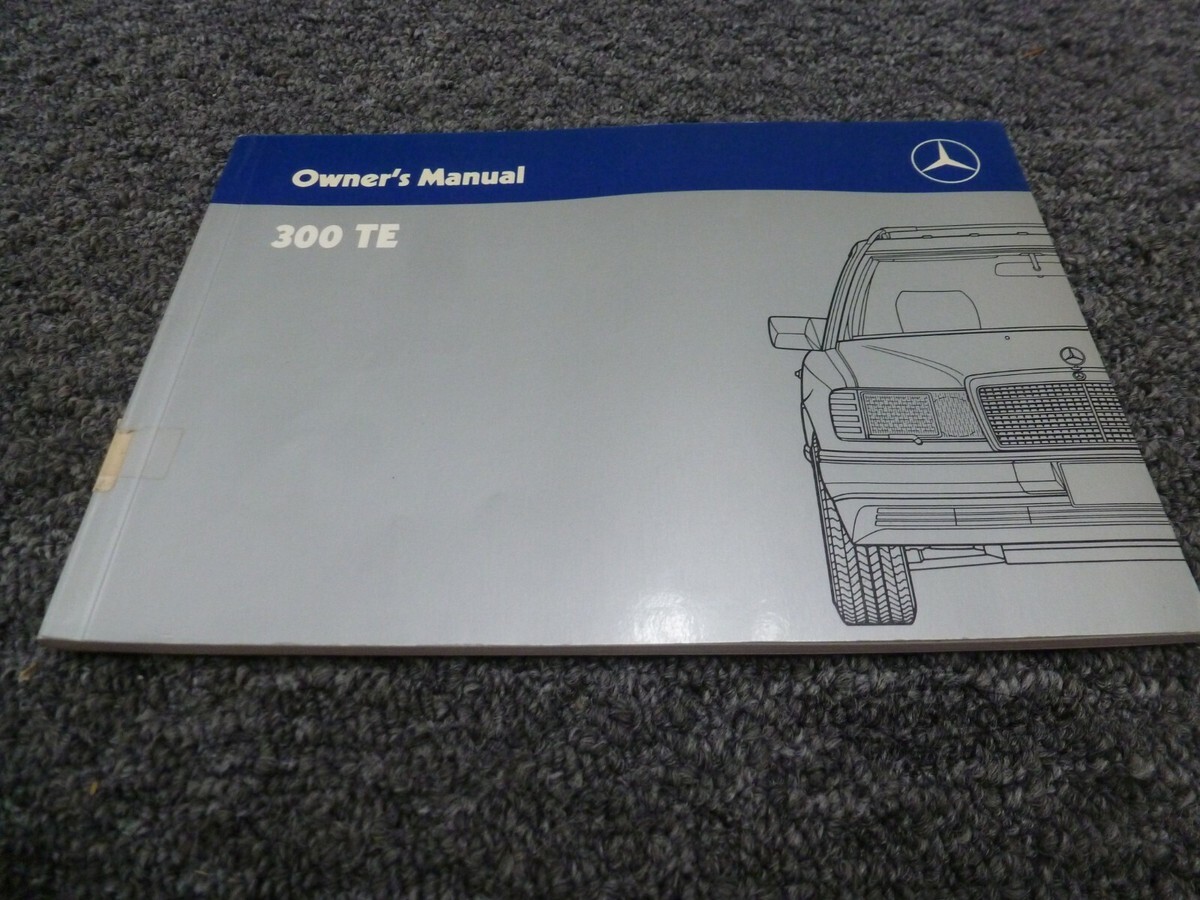 view cover of 1988 300TE owners manual by Mercedes for 300 TE Wagon