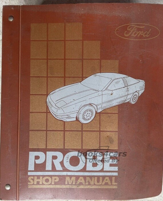 view cover of 1989 Probe shop service repair manual by Ford