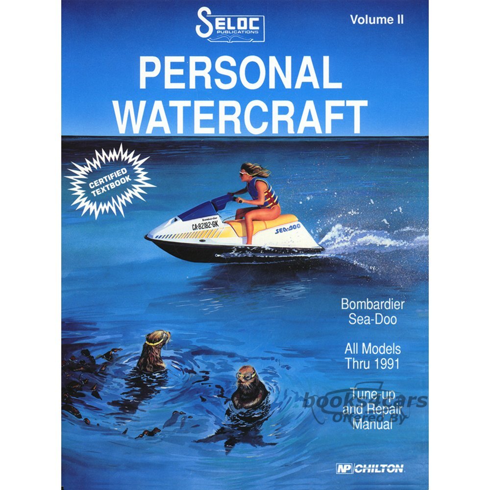 view cover of 1988-1991 Sea Doo Bombardier personal watercraft covers all models of Sea Doo and Bombardier maintenance repair manuals