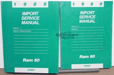 view cover of 1989 Ram-50 pickup Service Manual by Dodge