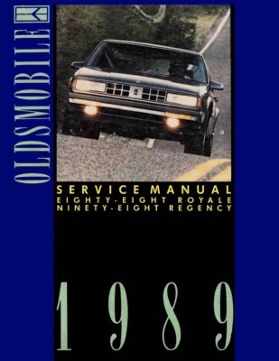 view cover of 1989 service shop repair manual for 88 & 98 by Oldsmobile