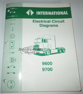 view cover of Factory Wiring Diagrams Manual for the International 9600 and 9700 Trucks Published 1989
