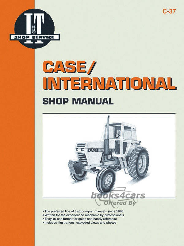view cover of Models 2090, 2094, 2290, 2294, 2390, 2394, 2590, 2594, Tractor Shop Service Repair Manual, 120 pages by I&T for Case & International published in 1989