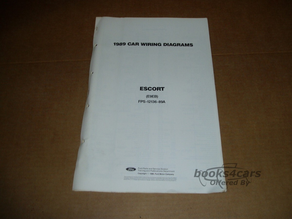 view cover of 1989 Escort 11