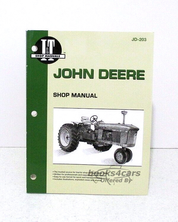 view cover of Shop Service Repair Manual for Models 6030, 3020, 4000, 4020, 4320, 4520, 4620, 3010, 3020, 4010, 4020, 5010, 5020, 224 pages for John Deere published in 1989 by I & T