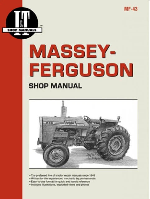 view cover of Models MF255, MF265, MF270, MF275, MF290 Tractor Shop Service Repair Manual, 96 pages by I&T for Massey Ferguson published in 1989 for MF 255, MF 265, MF 270, MF 275, MF 290