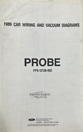 view cover of 1989 Probe 11