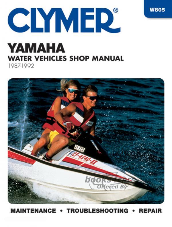 view cover of 1987-1992 Yamaha Personal Watercraft Shop Service Repair Manual, 400 pages by Clymer