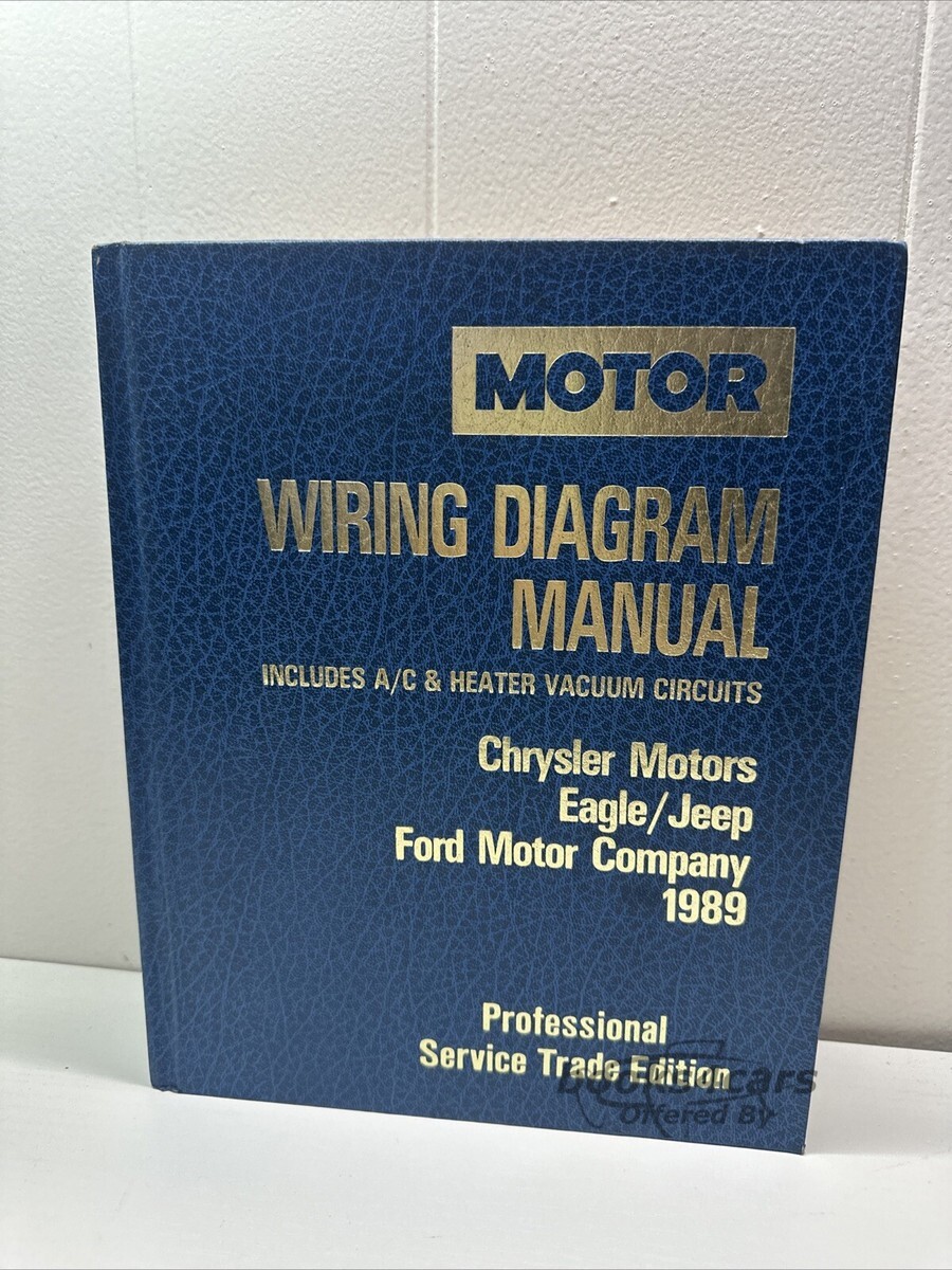 view cover of 1989 Wiring Diagram Manual includes A/C & Heater vacuum circuits by Motor American cars
