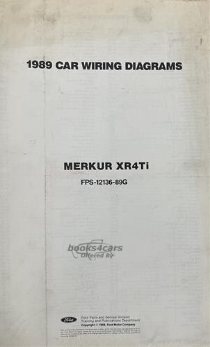 view cover of 1989 Merkur XR4TI 11