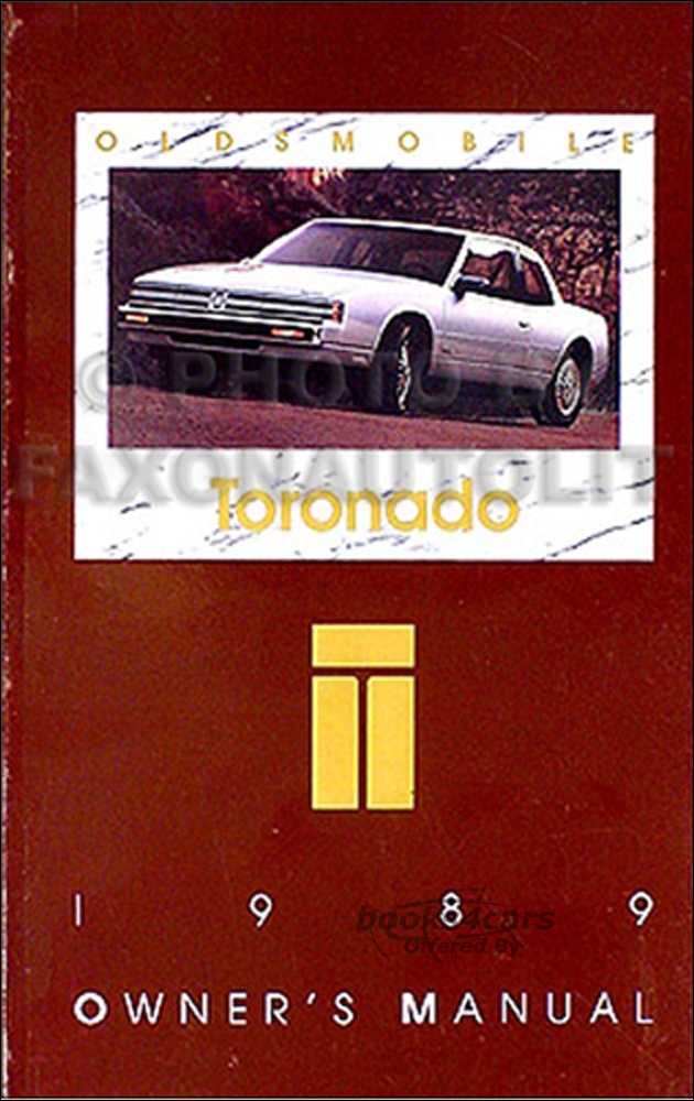 view cover of 1989 Oldsmobile Toronado Owners Manual
