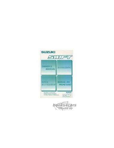 view cover of 1990 Swift Owners Manual by Suzuki