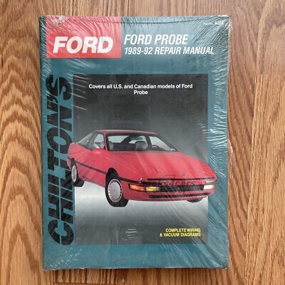 view cover of 1989-1992 Probe shop service repair Manual for Ford by Chiltons