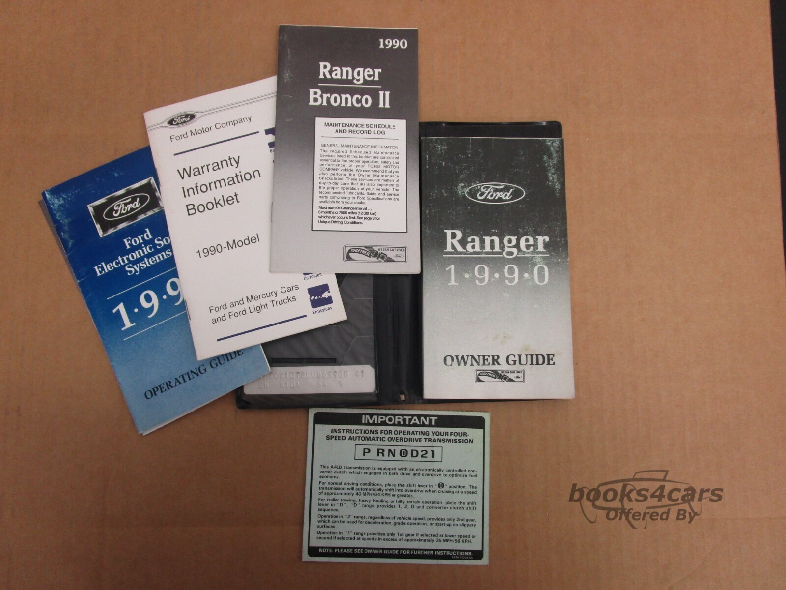 view cover of 1990 Ford and Mercury Cars and Ford Light Trucks Warranty Information Booklet by Ford