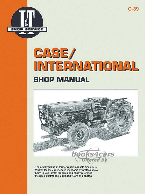 view cover of Models 385 485 685 885 Tractor Shop Service Repair Manual 104 pages by Clymer for Case & International published in 1990