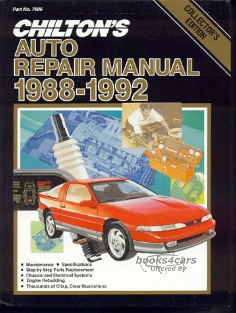 view cover of 1988-1992 Shop Service Repair Manual by Chiltons