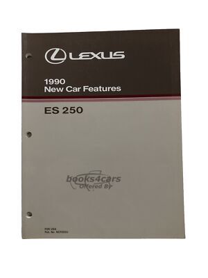 view cover of 1990 ES250 New Car Features by Lexus