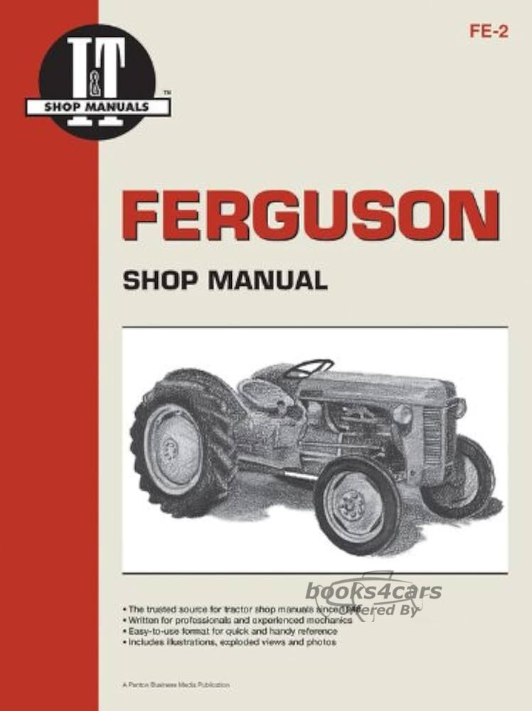 view cover of Models TE20, TO20, TO30 Tractor Shop Service Repair manual, 32 pages by I&T for Ferguson published in 1990 for TE 20, TO 20, TO 30