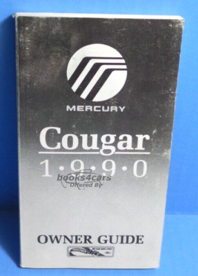 view cover of 1990 Cougar Owners Manual by Mercury