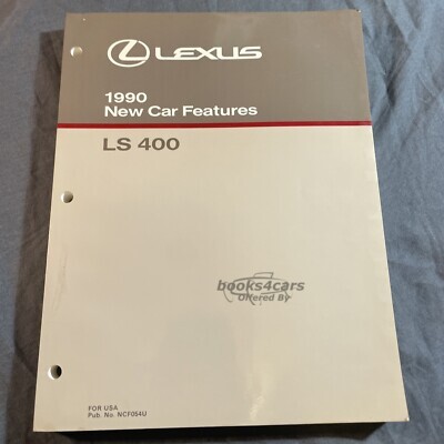 view cover of 1990 LS400 new car features manual by Lexus