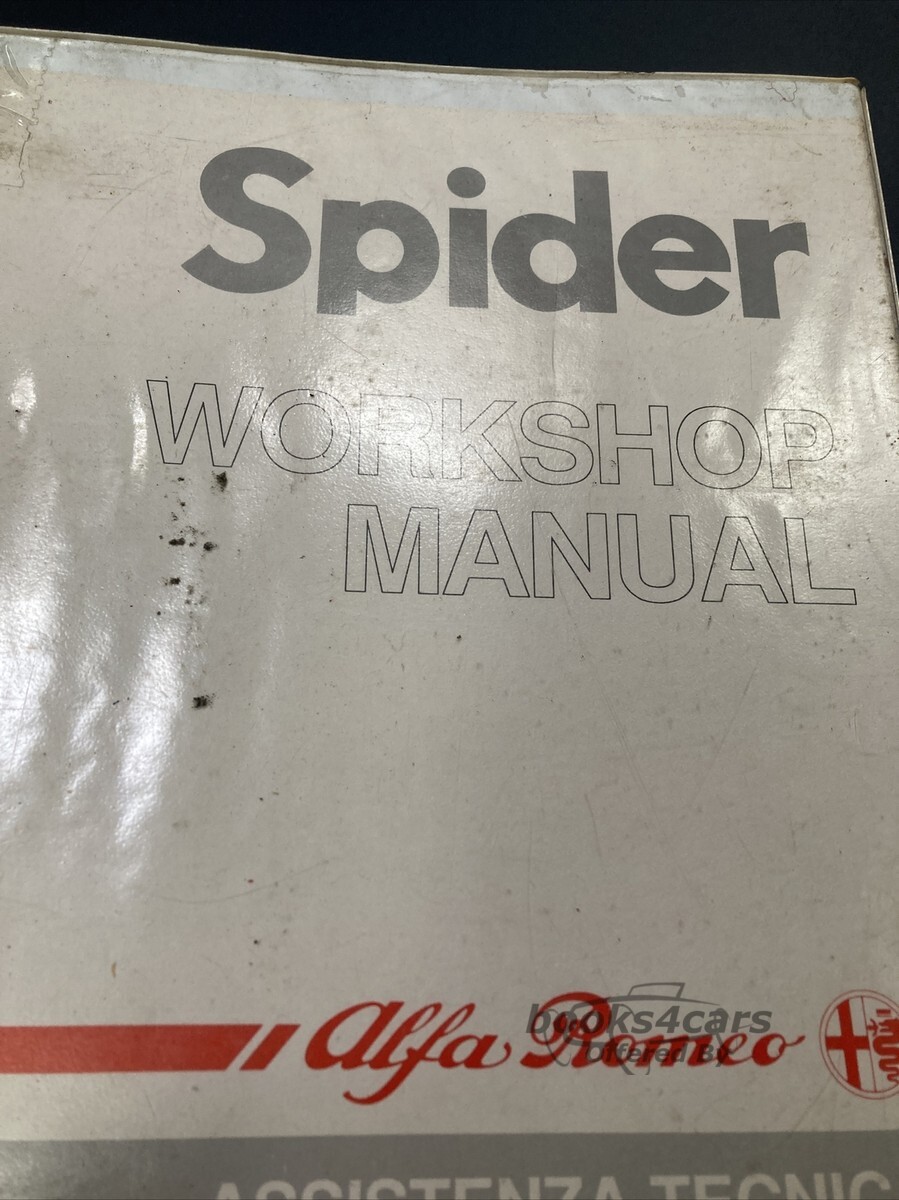 view cover of 1990 Spider Shop Service Repair Manual by Alfa Romeo