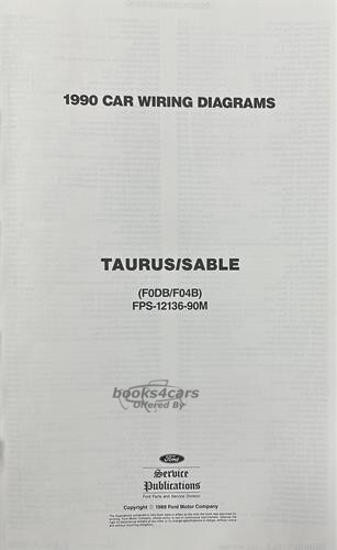 view cover of 1990 Taurus Sable 11