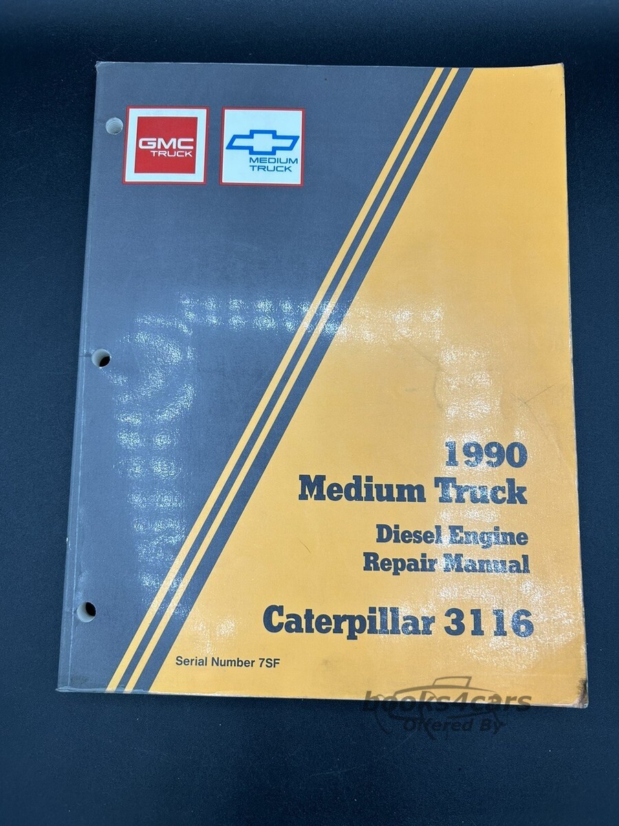 view cover of 1990 Medium Truck Diesel Engine Shop Service Repair Manual for Caterpillar 3116 Engine by Chevrolet & GMC