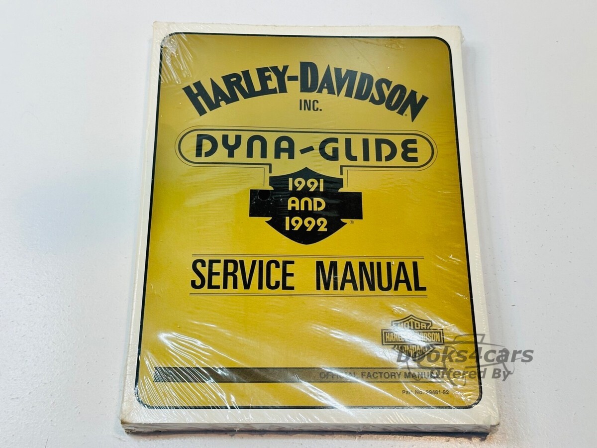 view cover of 1991-1992 Dyna Glide Shop Service Repair Manual by Harley Davidson