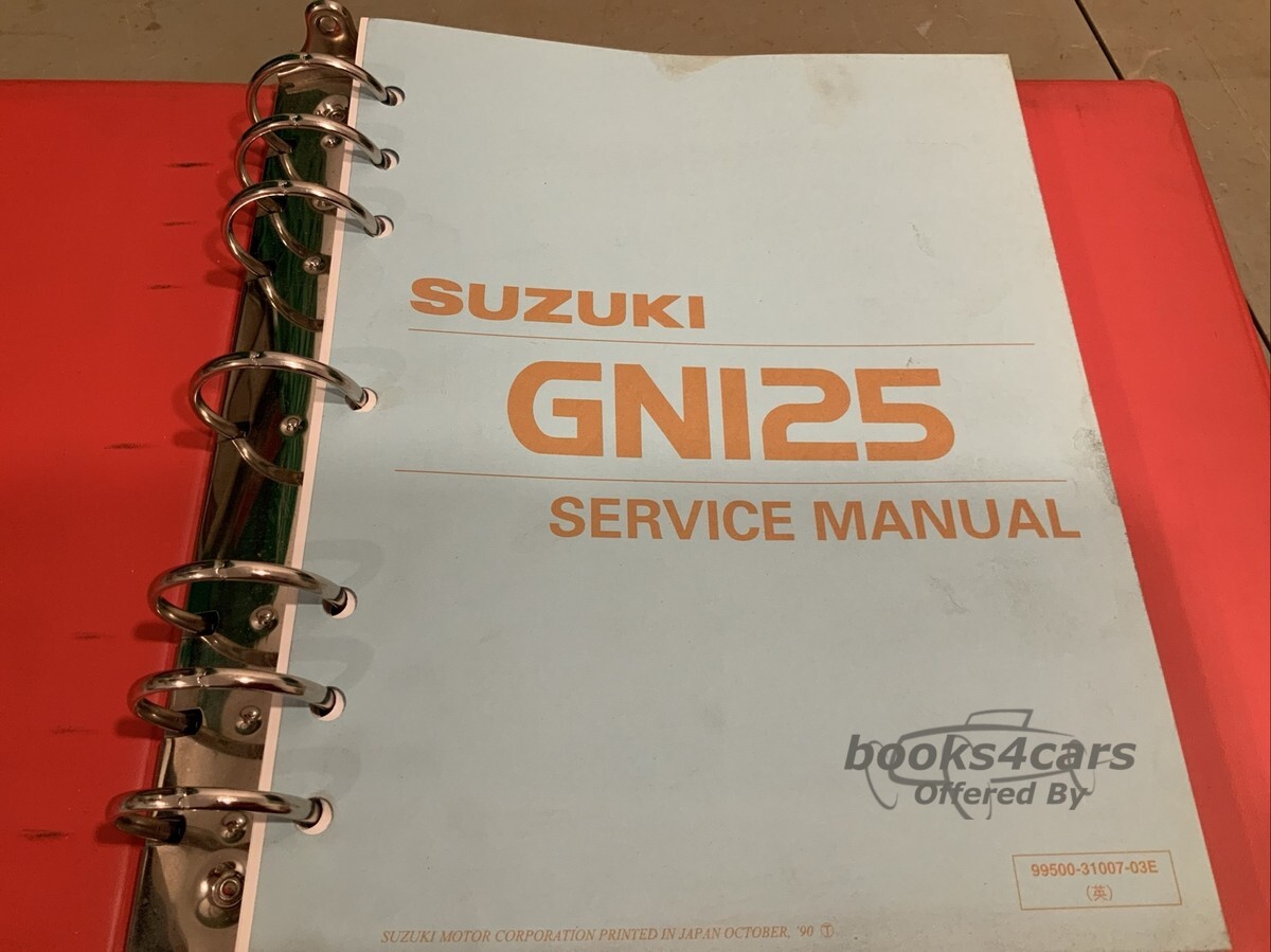 view cover of GN125 Service Manual by Suzuki
