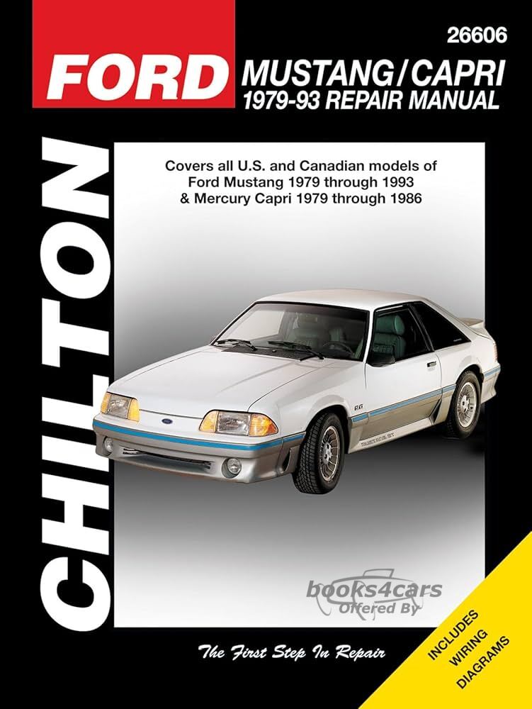 view cover of 1979-1993 Ford Mustang shop service repair Manual by Chilton