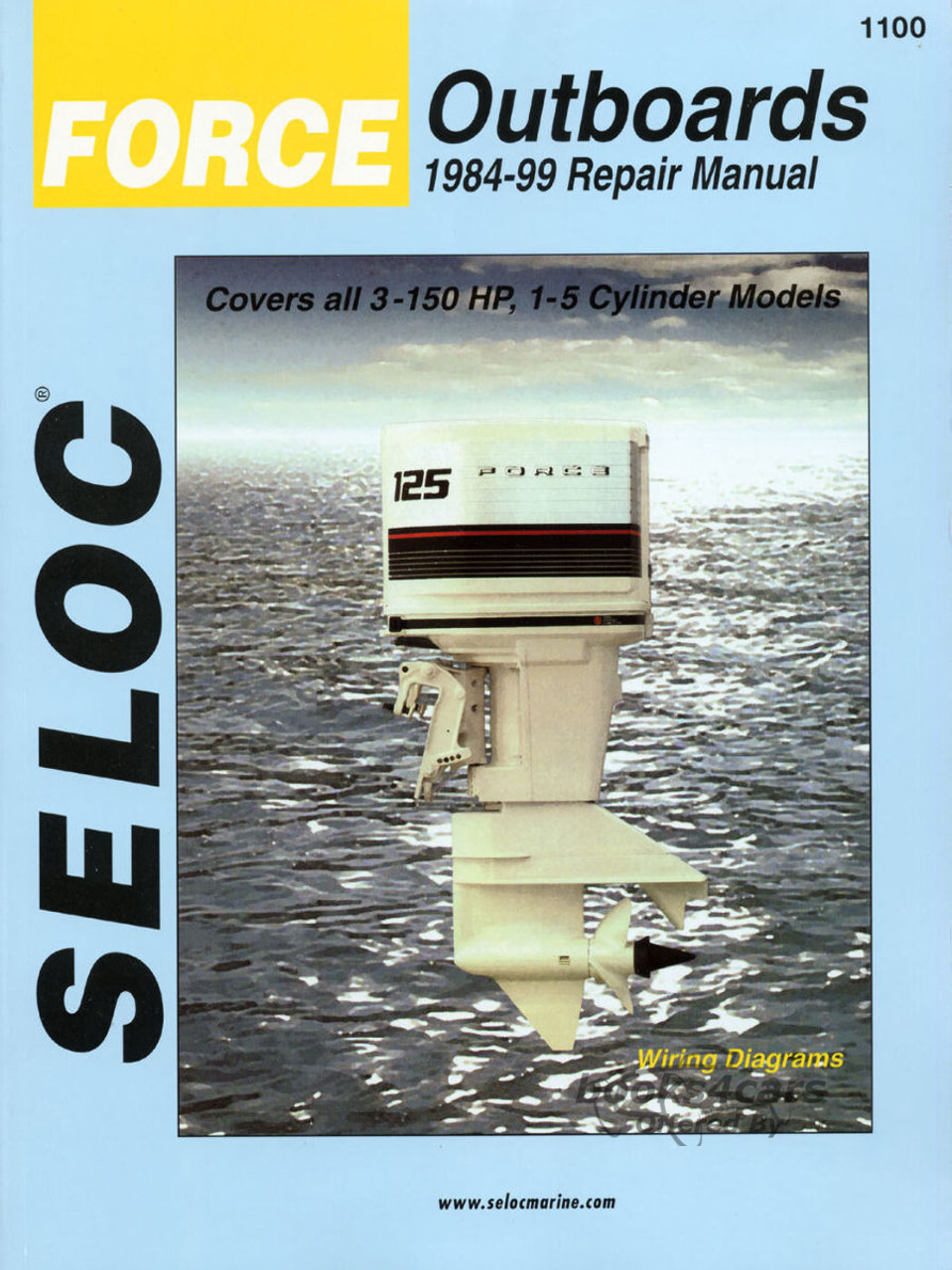 view cover of 1984-1999 Force Outboards All Engines Chrysler Covers all 3-150 Hp 1 to 4-cylinder 2-stroke models Maintenance and Repair Manuals