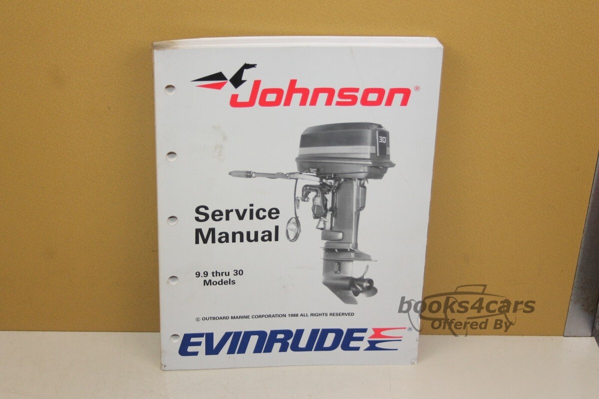 view cover of Models 9.9 - 30 Service Manual by Johnson Evinrude