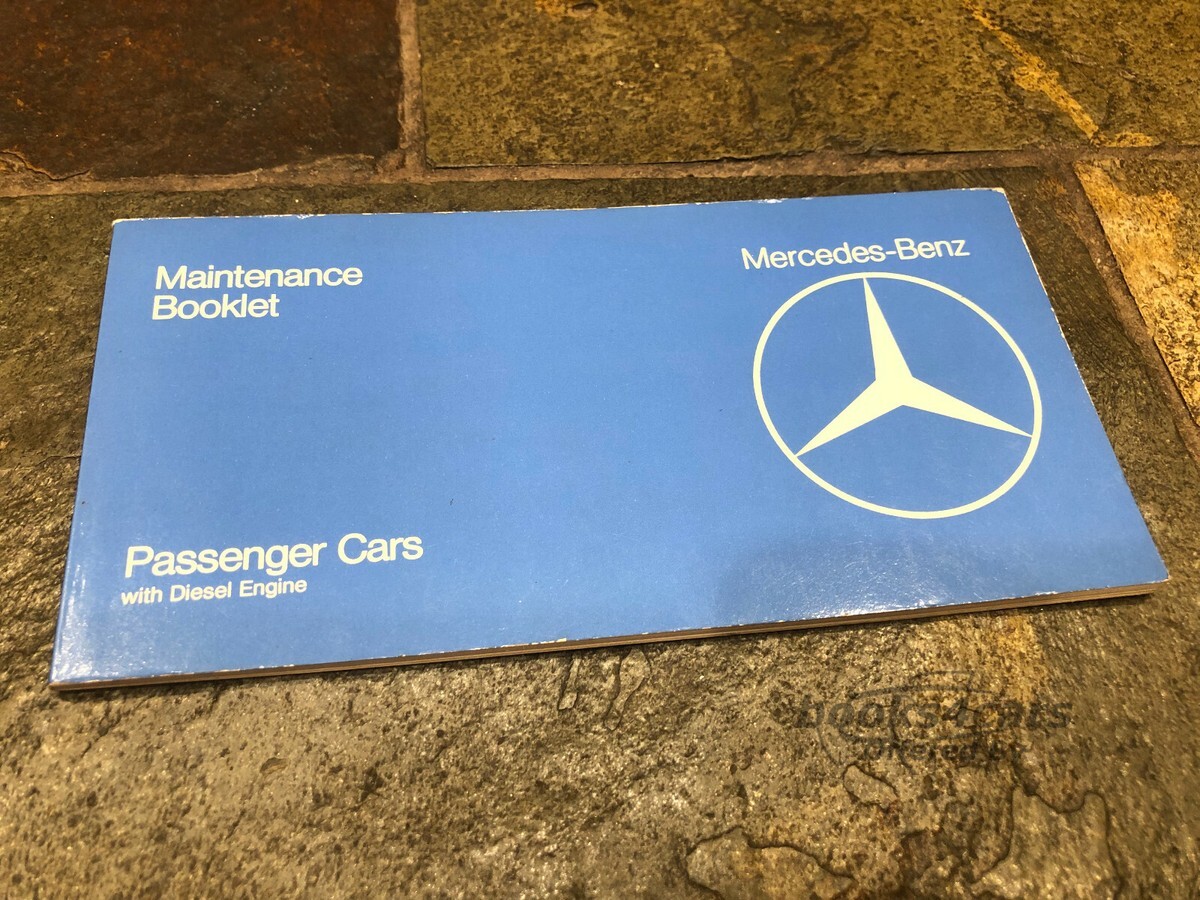 view cover of 1991 Mercedes Diesel Engine Passenger Cars Maintenance Booklet