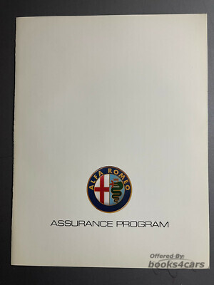 view cover of 1991 alfa romeo Assurance Program
