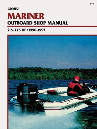 view cover of 1990-1993 2.5 275 hp Outboards Marine Shop Service Repair Manual, 640 pages by Clymer for Mariner