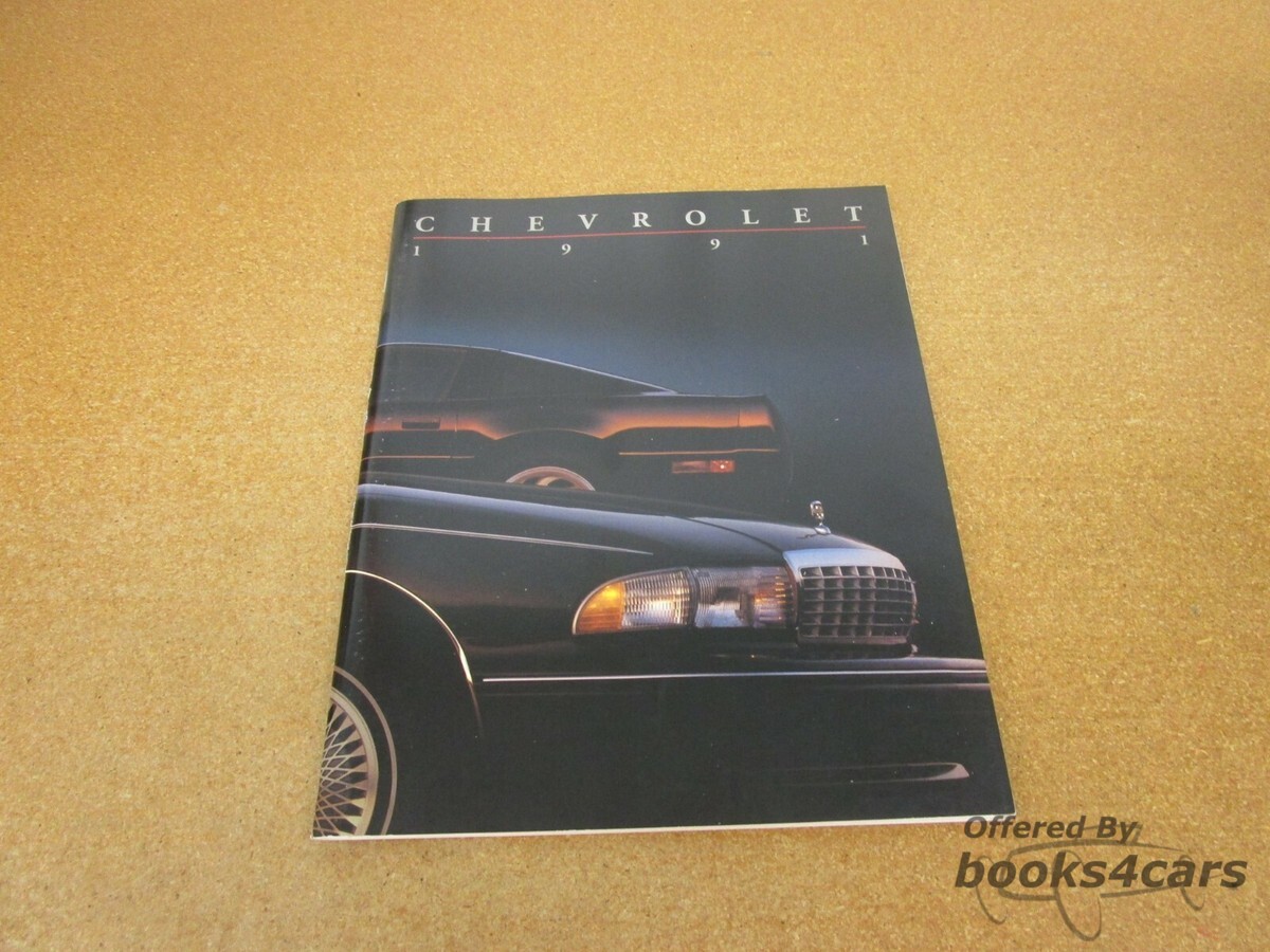 view cover of 1991 Chevrolet Range Sales Brochure covering all Chevy Cars