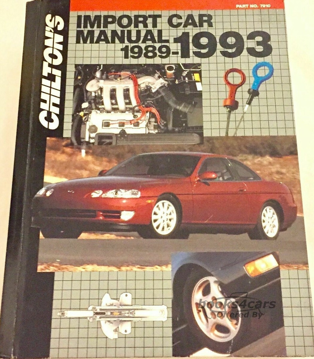 view cover of 1989-1993 Chilton's Import Car Repair Manual