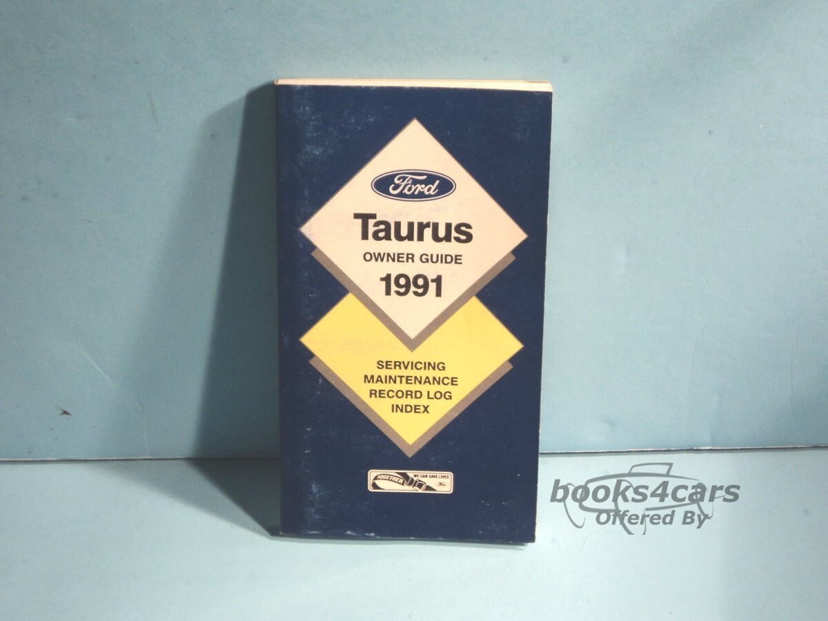 view cover of 1991 Taurus Owners Manual by Ford