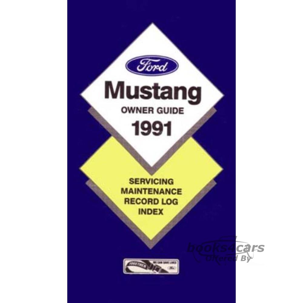 view cover of 1991 Mustang owners manual by Ford